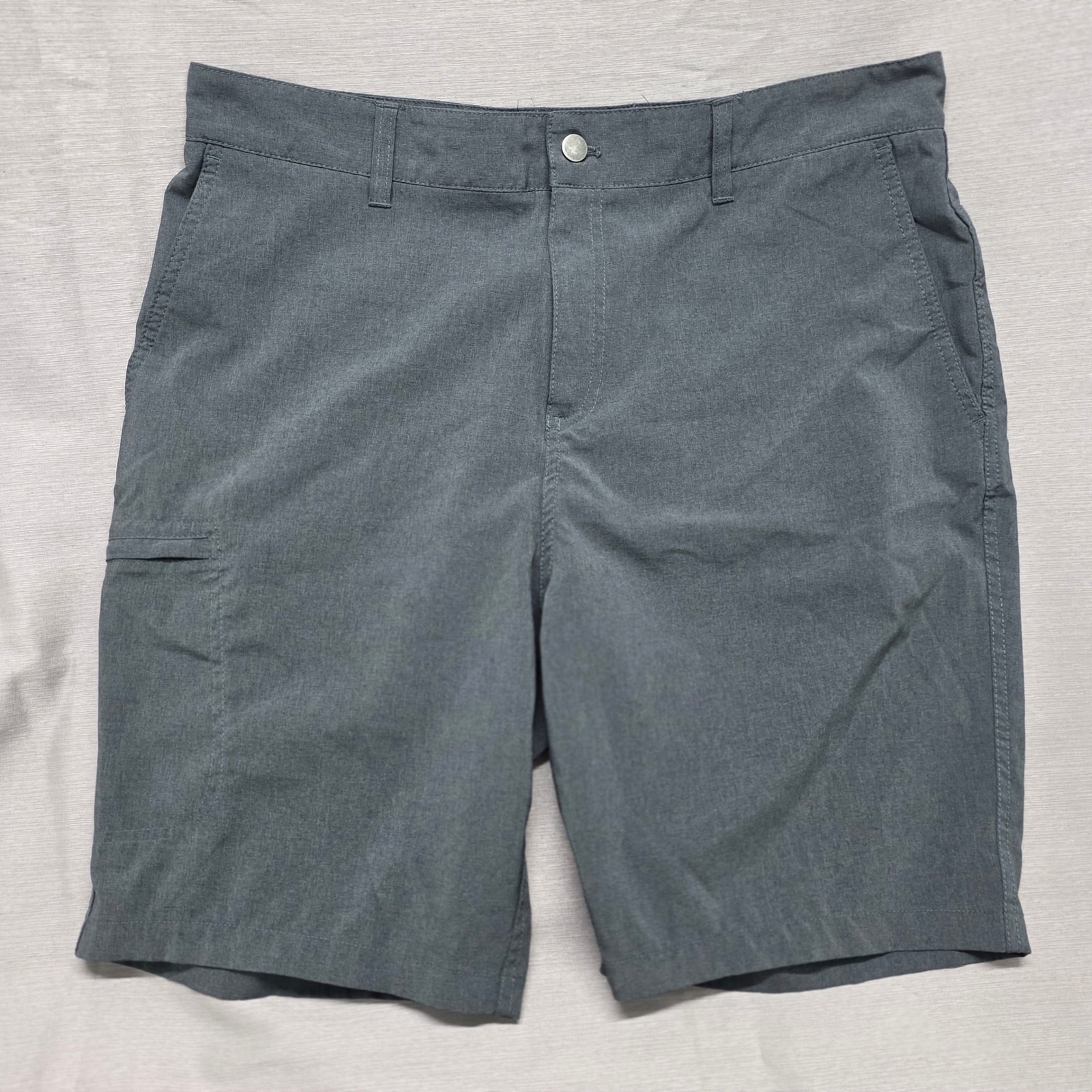Panama Jack Mens Hybrid Performance Shorts Charcoal Gray Heather Size 36 Tech